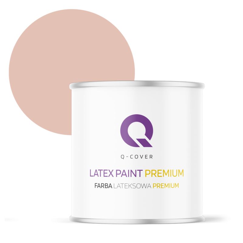 Farba Lateksowa Premium Plamoodporna do Ścian i Sufitów Q-Cover Róż wenecka H4856 Głęboki Mat 2L