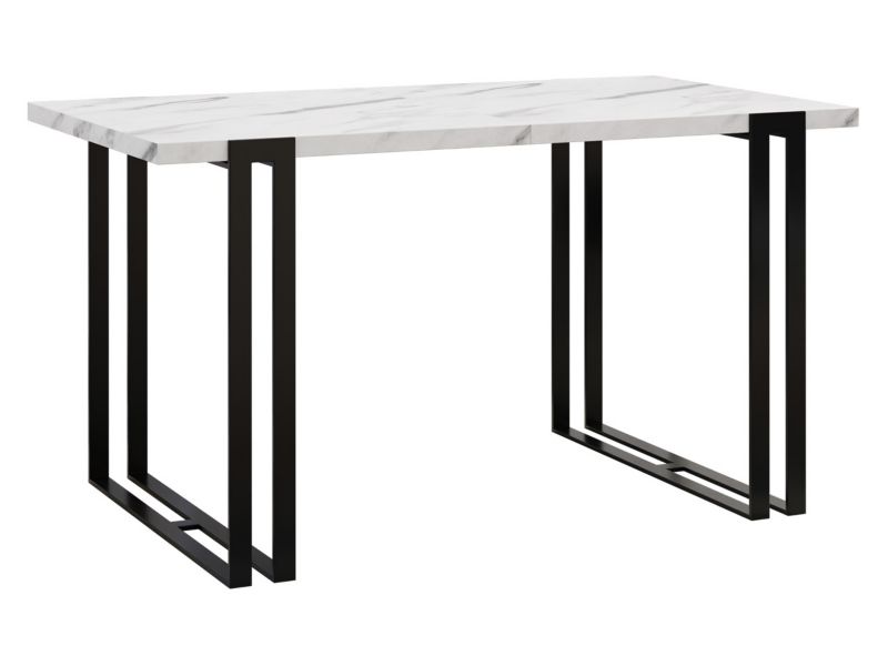 Stół rozkładany MIRJAN 24 Horten 140 czarny/marmur bianco 1 szt.