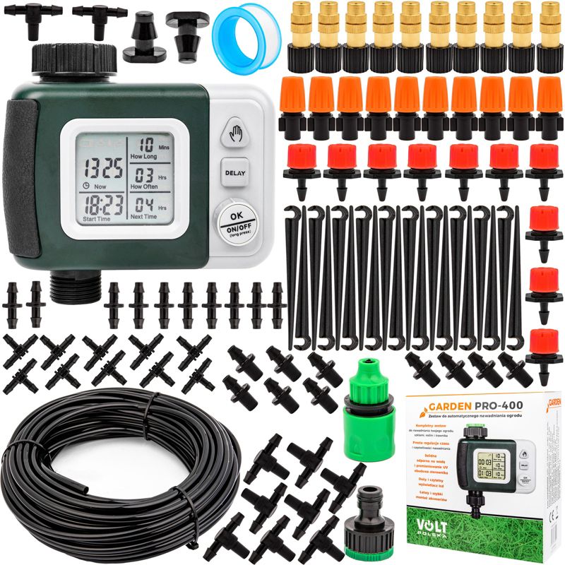 Zestaw do nawadniania irygacji VOLT POLSKA kurtyna wodna sterownik PRO-400 1szt.