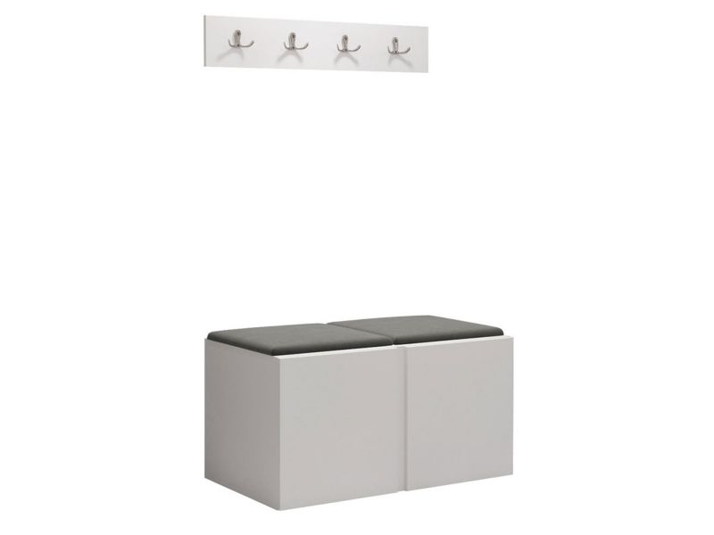 Garderoba MIRJAN 24 Orion VI biały + szary 1 kpl.