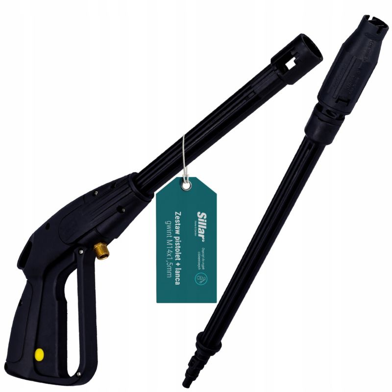 Pistolet lanca, Sillar, do myjek ciśnieniowych Karcher K2-K7 Lavor Bosch BlackDecker, M14, zamiennik, 2 szt