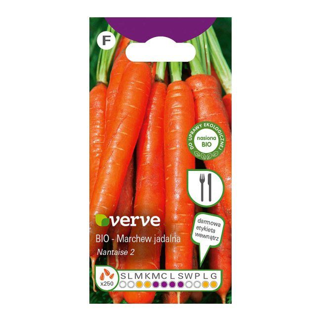 Nasiona Bio marchew Nantaise 2 Verve
