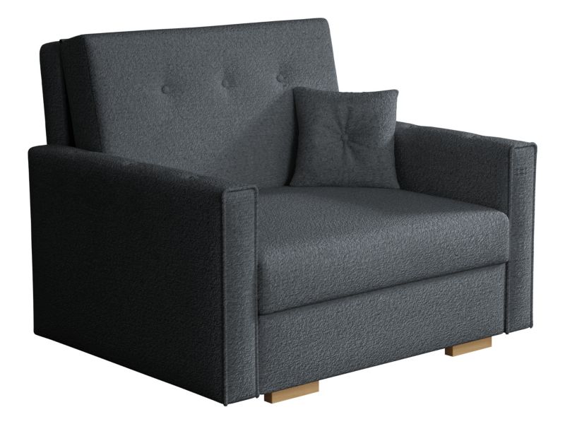 Kanapa rozkładana MIRJAN 24 Viva Sonic I ciemnoszara bukla 1 szt.