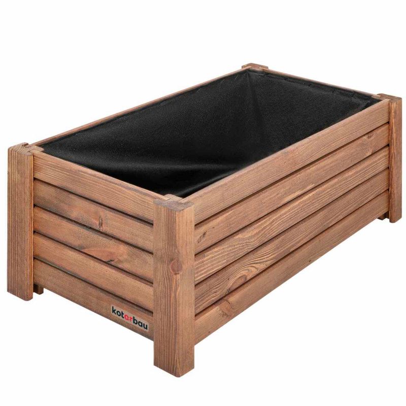 Doniczka drewniana KOTARBAU brązowa 60x33 cm 1 szt.
