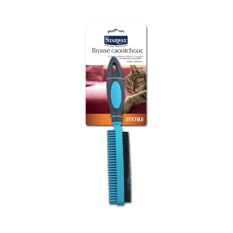 Kauczukowa szczotka Starwax, Dwustronna, ergonomiczna, idealna do zbierania kurzu i sierści 1 szt.