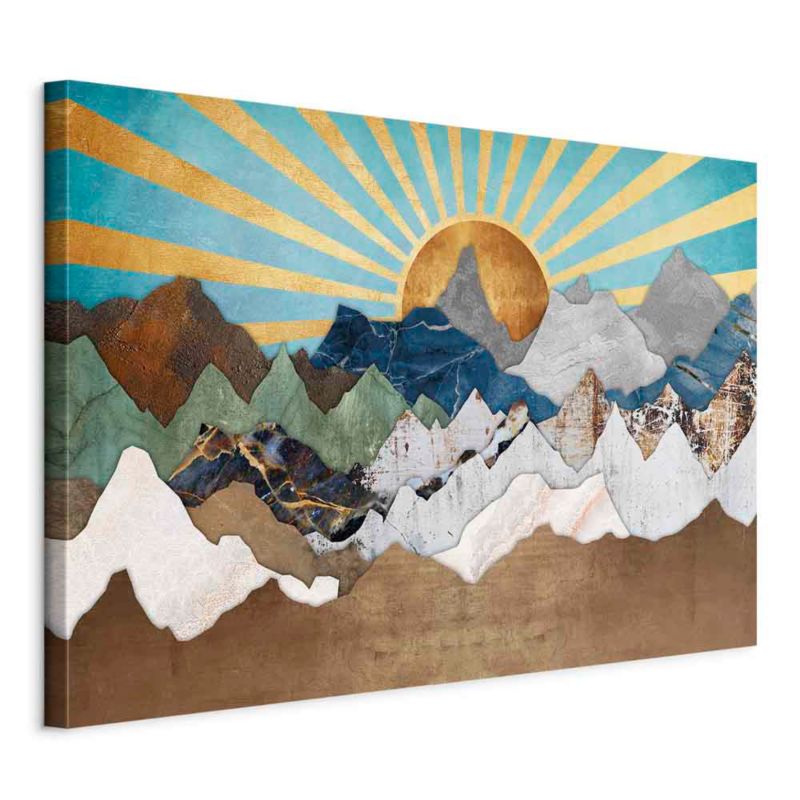 Obraz Artgeist Poranek w górach 120 x 80 cm płótno włoskie 1 szt