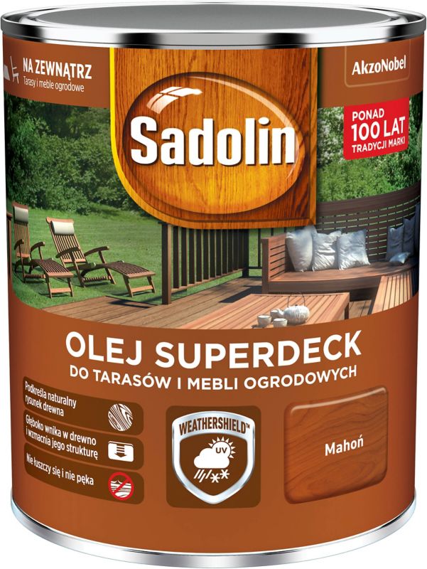 Olej do drewna Sadolin Superdeck mahoń 0,75 l