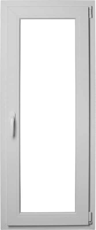 Okno PCV rozwierno-uchylne dwuszybowe 565 x 1435 mm prawe białe