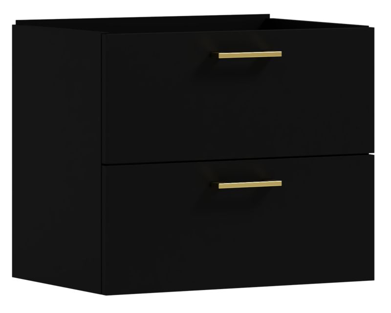 Szafka łazienkowa ADK MEBLE LUNA 50 wisząca czarna wpuszczana 1szt