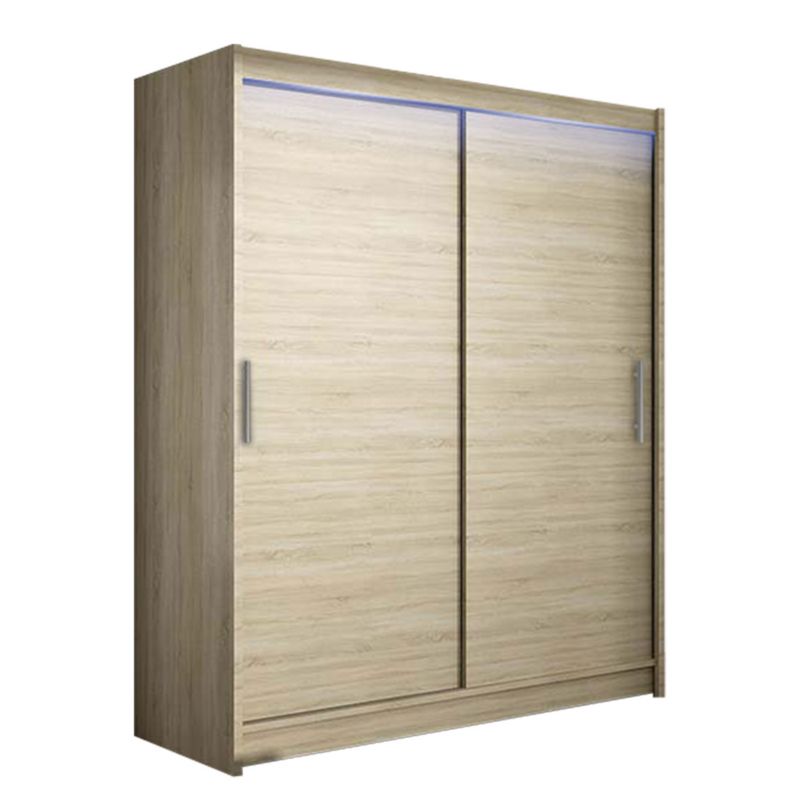 Szafa MIRJAN 24 z drzwiami przesuwnymi Presto I z oświetleniem RGB dąb sonoma 1 szt.