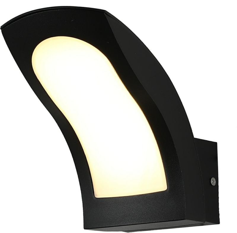 Kinkiet ścienny zewnętrzny IdeaLED Dorado czarno-biały LED 10W 4000K 840lm IP54 wym: 19,2 x 10 x 17 cm aluminium - 1 szt.