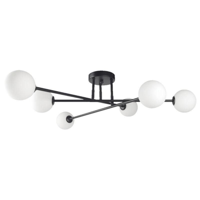 Lampa sufitowa wisząca Light Prestige Dorado 1529 czarno-biała szerokość 80 cm 6xG9 x 28W 1 szt.