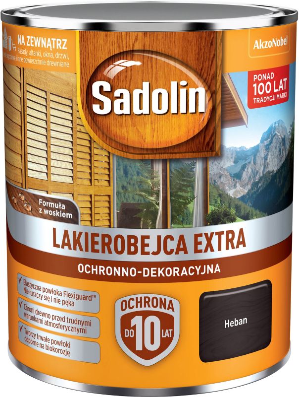 Lakierobejca Sadolin Extra heban 0,75 l