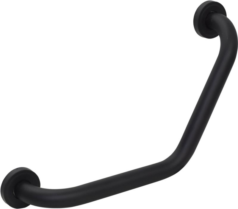 Uchwyt nad wannę Bisk kątowy czarny