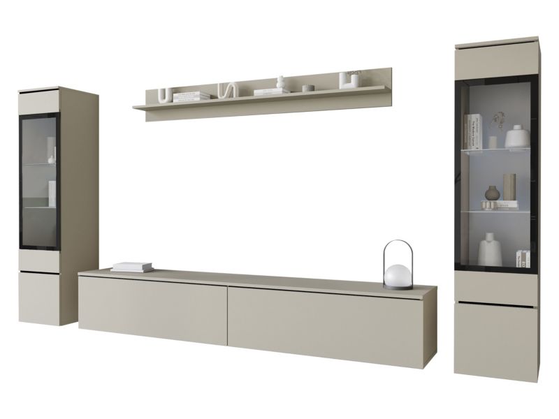 Meblościanka MIRJAN 24 Vera II szary pallad 1 kpl.