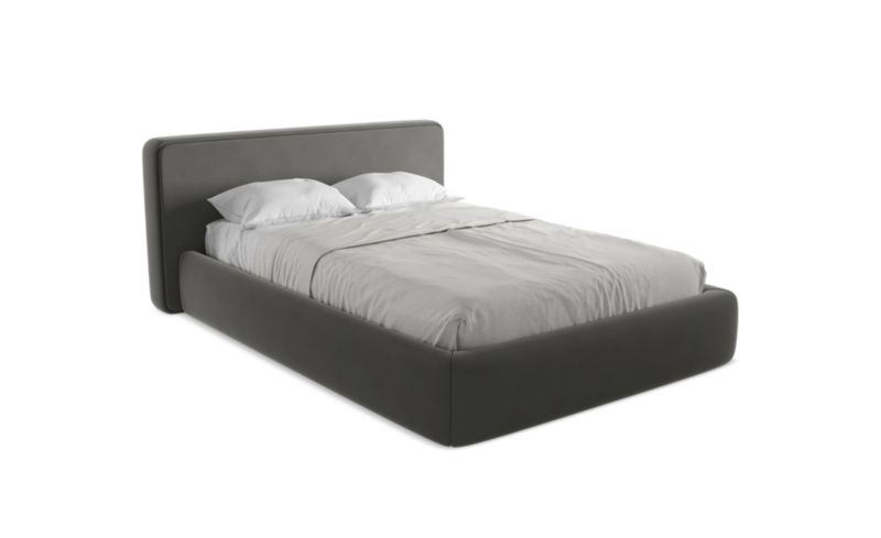 Łóżko LaMiaSofa Kiana z weluru 140x200 stalowy 1 szt.