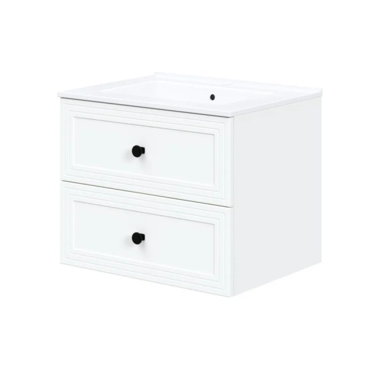 Szafka Halmar pod umywalkę TORETO 2S 60cm biały mat 1 szt