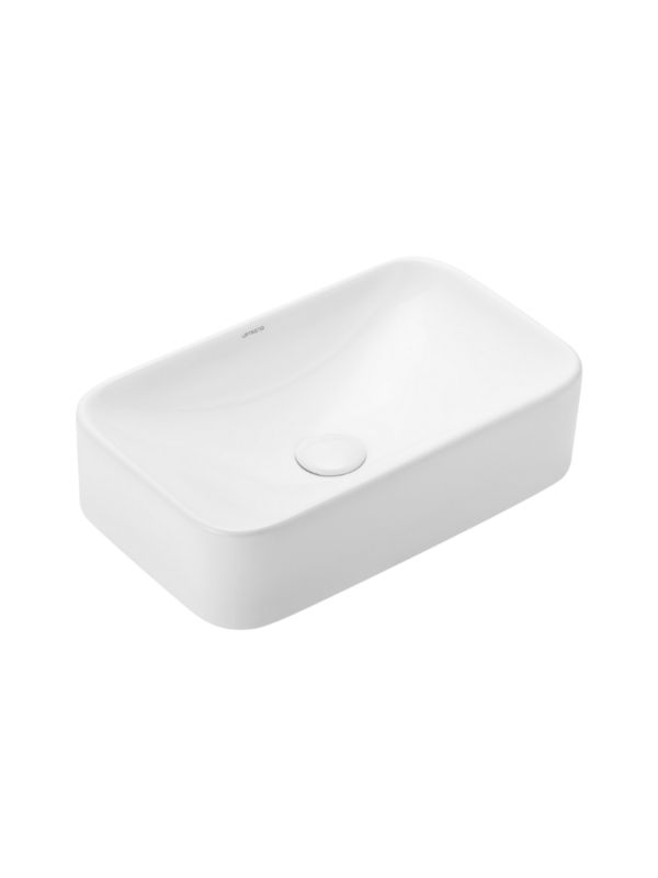 Umywalka nablatowa Uptrend MIDEA BASIC biały połysk 1 szt.