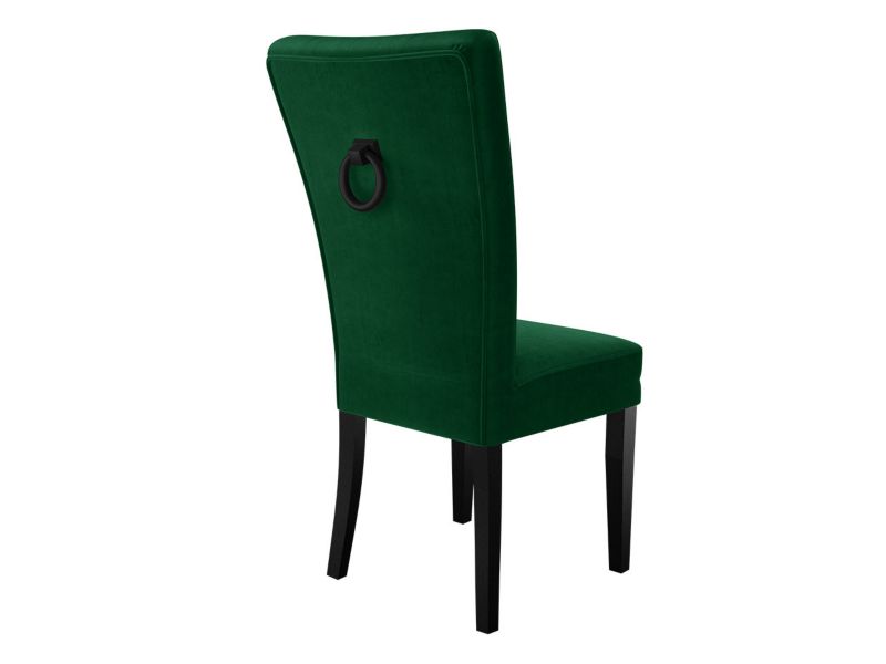 Krzesło MIRJAN 24 S67 czarny + butelkowa zieleń + kołatka czarna 1 szt.