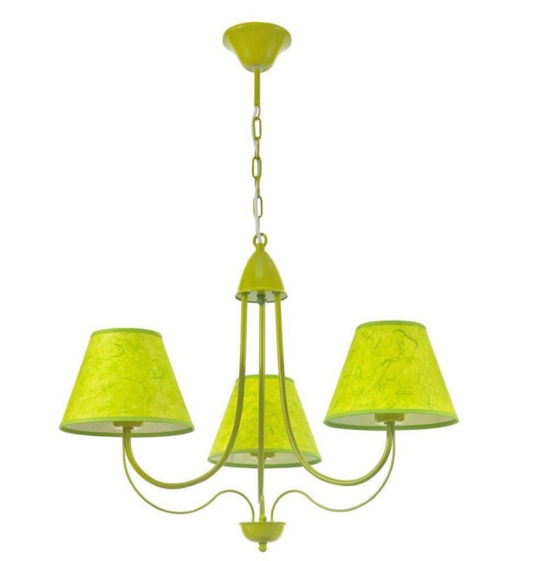 Żyrandol Lampex Juve żółty wym: 75 x 55 x 55 cm 3xE14 x 40W 1 szt.