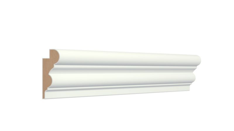 Listwa maskująca MDF 18 x 50 x 2400 mm ogee biała