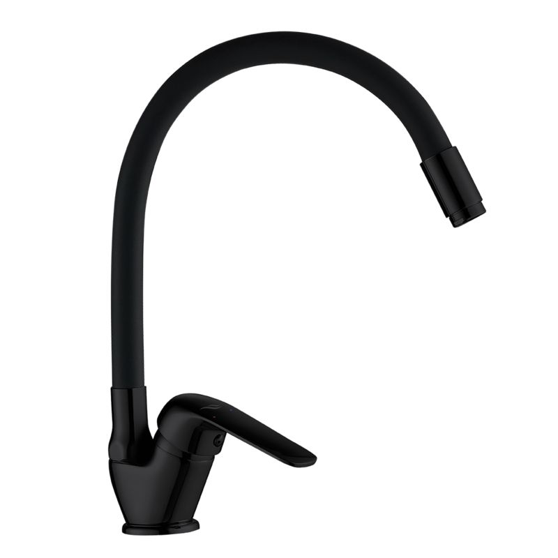 Bateria Zlewozmywakowa Kuchinox Stojąca Elza z Elastyczną Wylewką F Czarna 1 szt.