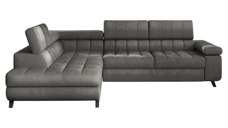 Narożnik z funkcją spania MIRJAN 24 Nord lewy platynowy szary 1 szt.