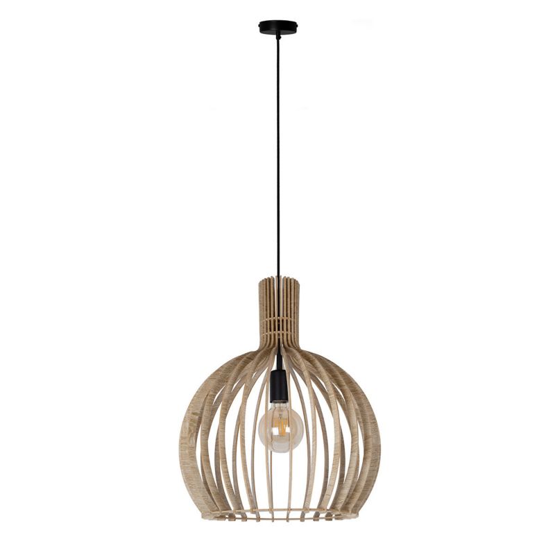 Lampa wisząca Sigma Lighting Winter 8863 beżowo-czarna dekoracyjna 1xE27 x 1 szt.