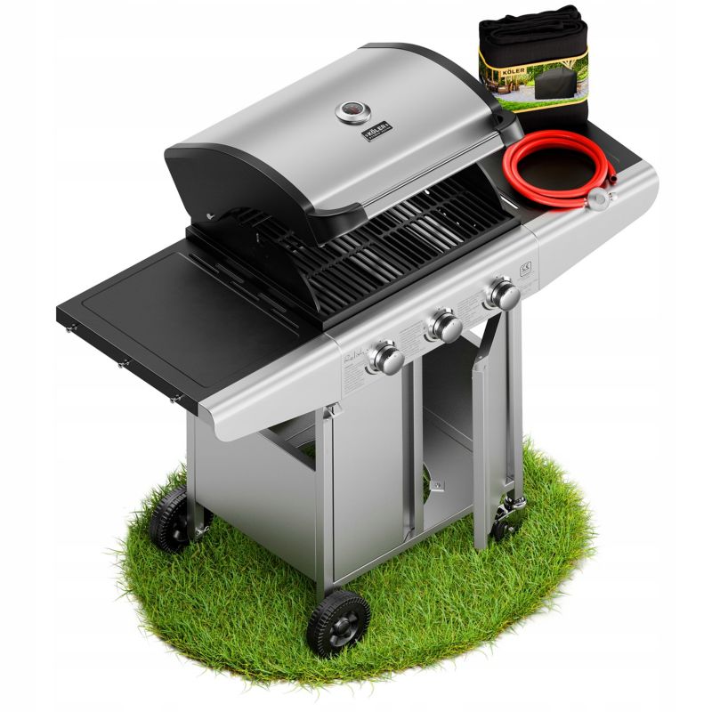 Grill Gazowy Koler Relish v1 Compact 9,6kW - SILVER