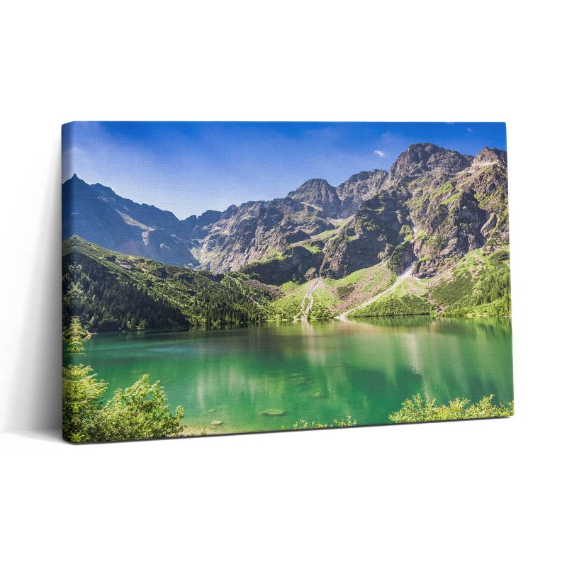 Obraz na płótnie Wallfluent 30x20 cm Jezioro góry las i natura 1 szt.