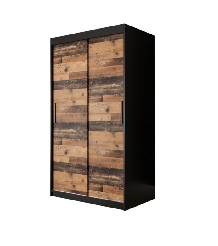 Szafa przesuwna Abiks Old Style T 100 czarny + Abiks Old style 1 szt.