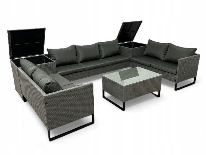 Nowoczesny zestaw ogrodowy MTG Malaga 7 osobowy różne kolory 1 kpl