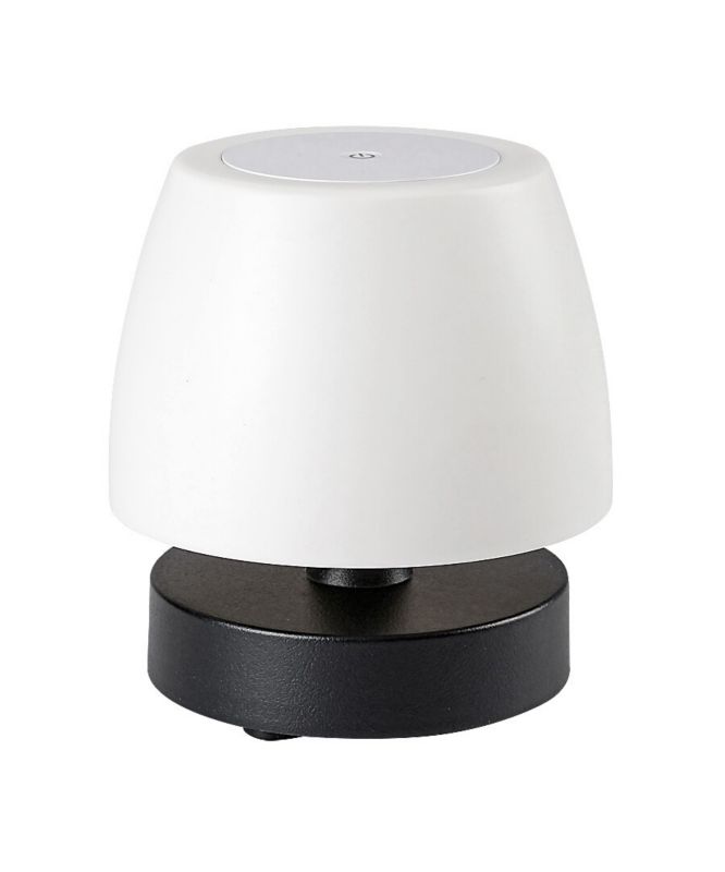 Lampa stołowa Rabalux Odera czarno-biała LED 3W 3000K 140lm IP44 wym: 16 x 15 x 15 cm tworzywo sztuczne - 1 szt.