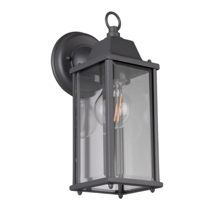 Kinkiet ścienny zewnętrzny Trio Olona antracyt 1 x E27 x 40W IP23 wym: 29,4 x 11,5 x 11,5 cm - 1 szt.