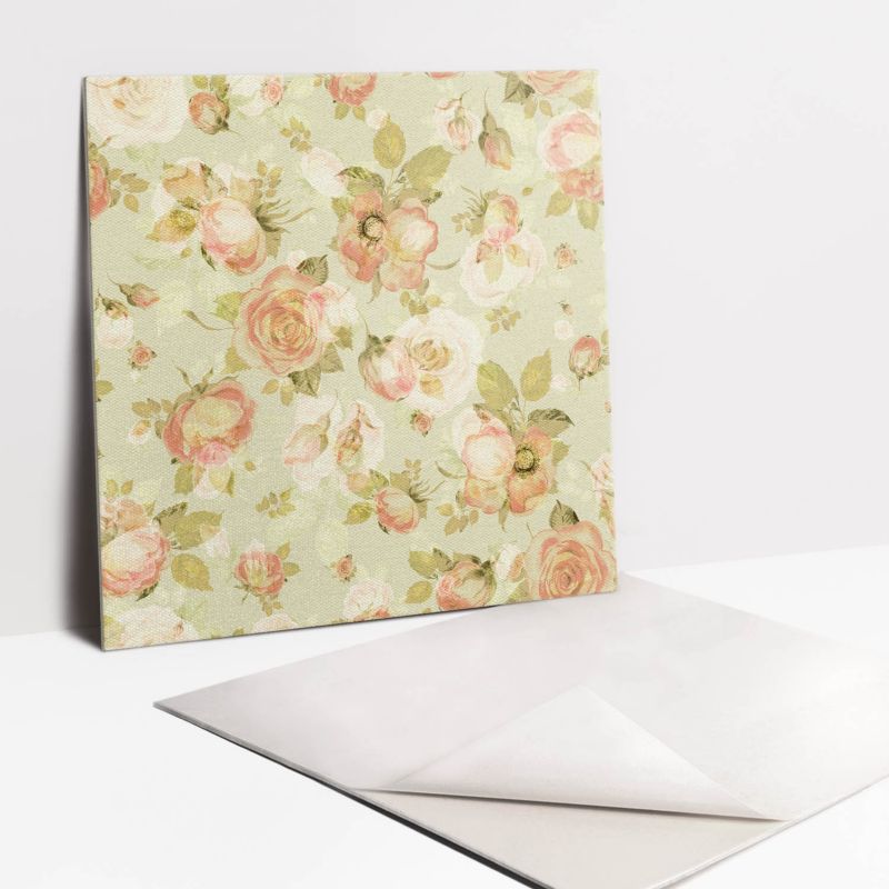 Kafelki samoprzylepne Tulup 30x30 cm Kwiaty róże 9 szt.