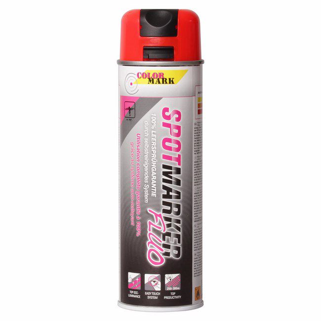 Spray Dupli Color Spotmark neon czerwony 0,5 l