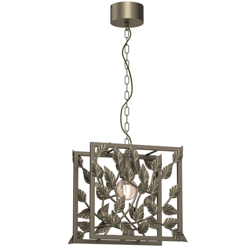 Lampa wisząca Luminex Arion tytanowe złoto wym: 86 x 32 x 20 cm 1xE27 x 15W 1 szt.