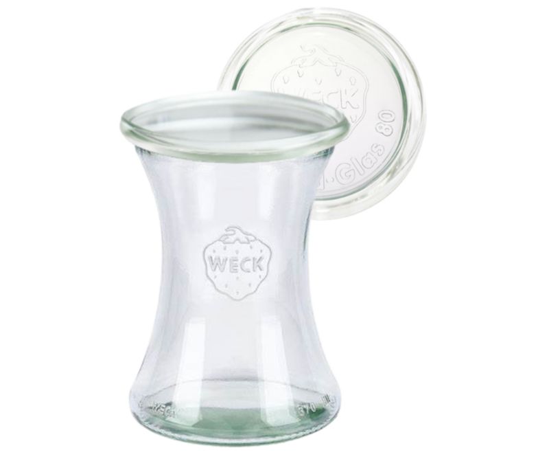 Słoik MODO24 Weck 370 ml fi 80 deli szklane wieko 1 kpl.