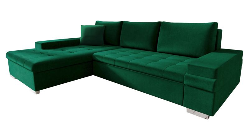 Narożnik z funkcją spania MIRJAN 24 Bangkok Mini butelkowa zieleń 1 szt.