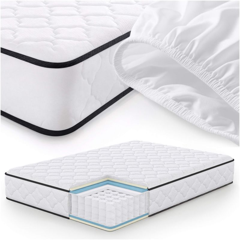 Materac sprężynowy z ochraniaczem AKORD 7-strefowy H3 140x200 cm 1 szt.