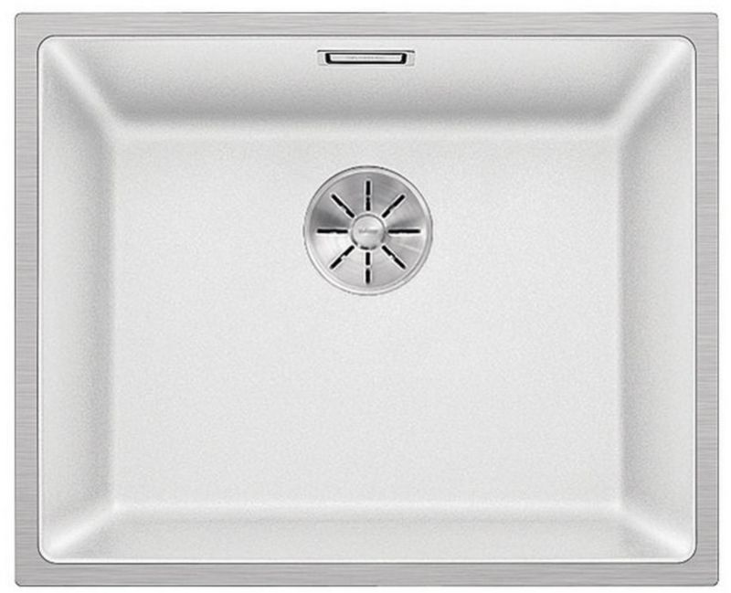Zlewozmywak Blanco Subline 500-IF Silgranit biały 54,3x44,3 cm, 1-komorowy, w zestawie, 1 szt.