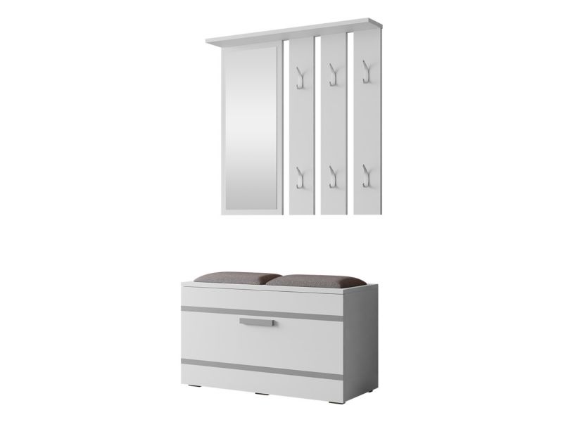 Garderoba MIRJAN 24 Opal biały 1 szt.