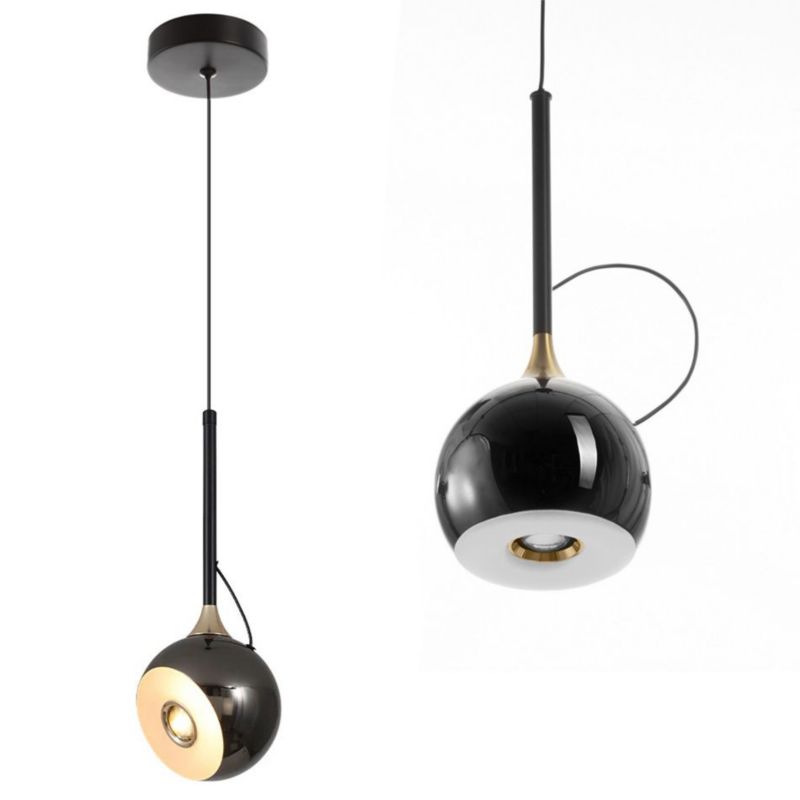 Lampa Sufitowa Wisząca Toolight G087-1Cp Czarny Chrom 1 Szt