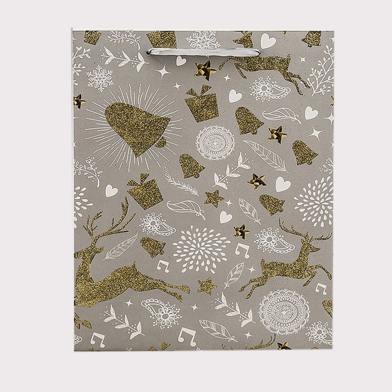 Torebka na prezent 23 x 18 x 10 cm brokat