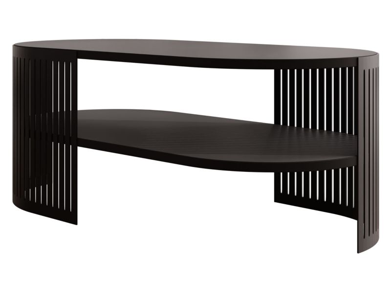 Stolik kawowy owalny MIRJAN 24 Fikoli II czarny molet 1 szt.