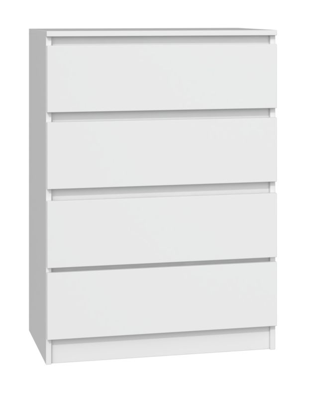 Komoda Topeshop Szafka 4 Szuflady M4 Biały 40x70x97 cm 1 szt.