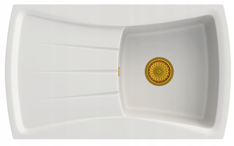 Zlewozmywak Granitowy Kuchenny Granitan New Line z Syfonem1kpl.