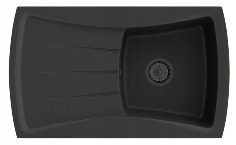 Zlewozmywak Granitowy Kuchenny Granitan New Line z Syfonem1kpl.