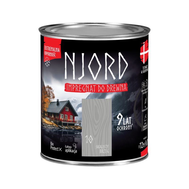 Impregnat do drewna Njord skalisty brzeg 0,75 l