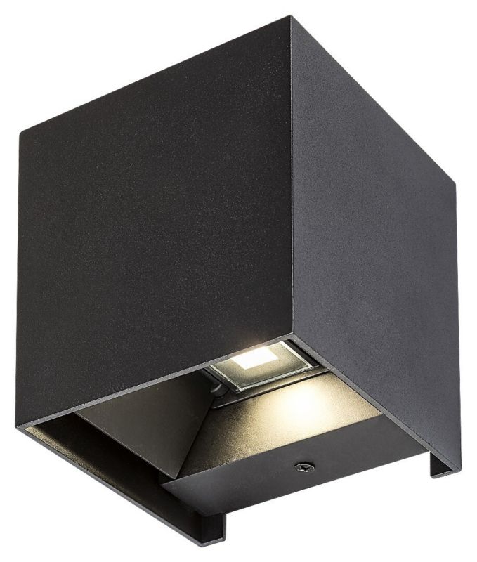 Kinkiet ścienny zewnętrzny Rabalux Solin czarny matowy 1 x G9 x 5W IP54 wym: 10 x 10 x 10 cm - 1 szt.